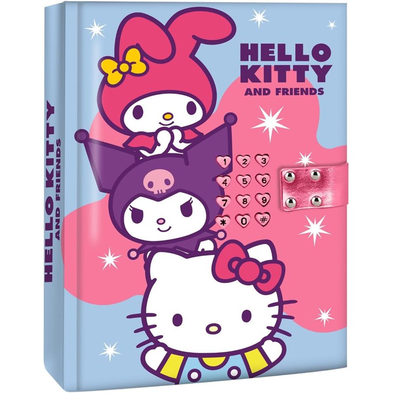 Diário Secreto Eletrónico com Código de Abertura -  Hello Kitty (Com Som)