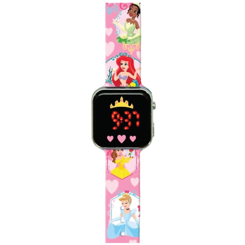 Relógio LED Infantil - Princesas Disney