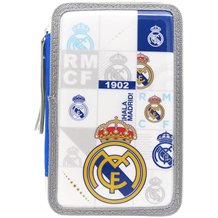 Estojo Porta-Lápis Triplo - Real Madrid