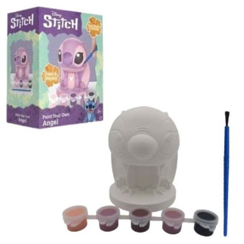Figura de Gesso para Pintar - Disney Stitch: Angel