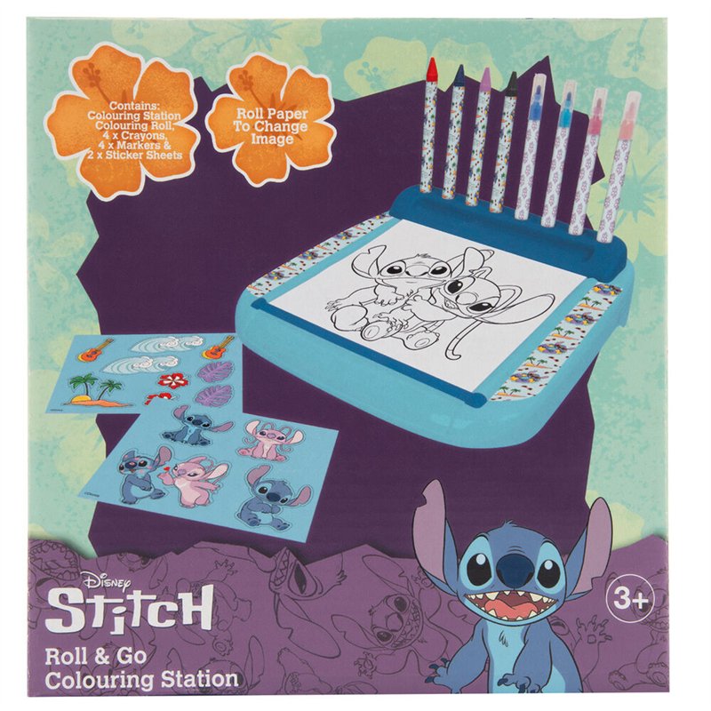 Conjunto de Colorir Roll & Go - Disney Stitch (Com Estação de Colorir)
