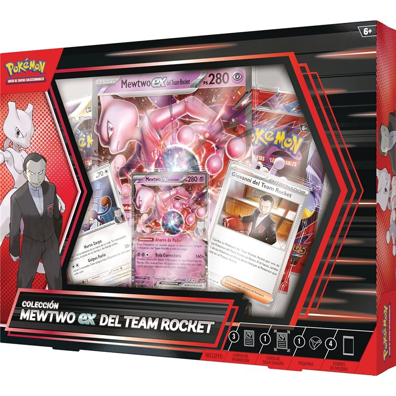 Cartas Pokémon TCG - Mewtwo ex del Team Rocket (ES)