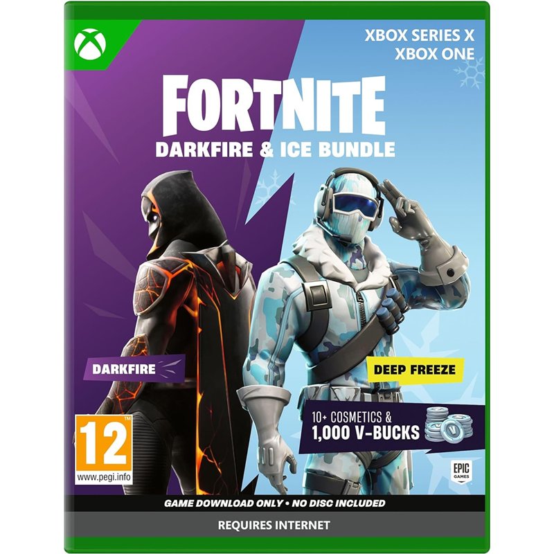 Fortnite: Darkfire & Ice Bundle Xbox One & Series X (Código na Caixa)