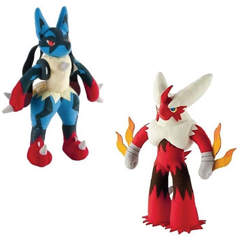 Peluche Pokemon - Mega Lucario / Blaziken (38cm / Com Som / Sortido)