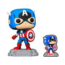 Figura Funko POP! Marvel: Avengers Beyond Earth's Mightiest - Captain America (Special Edition with Pin) 1290 (Caixa Danificada)