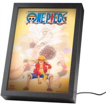 Quadro Ilustrado com Iluminação LED - One Piece