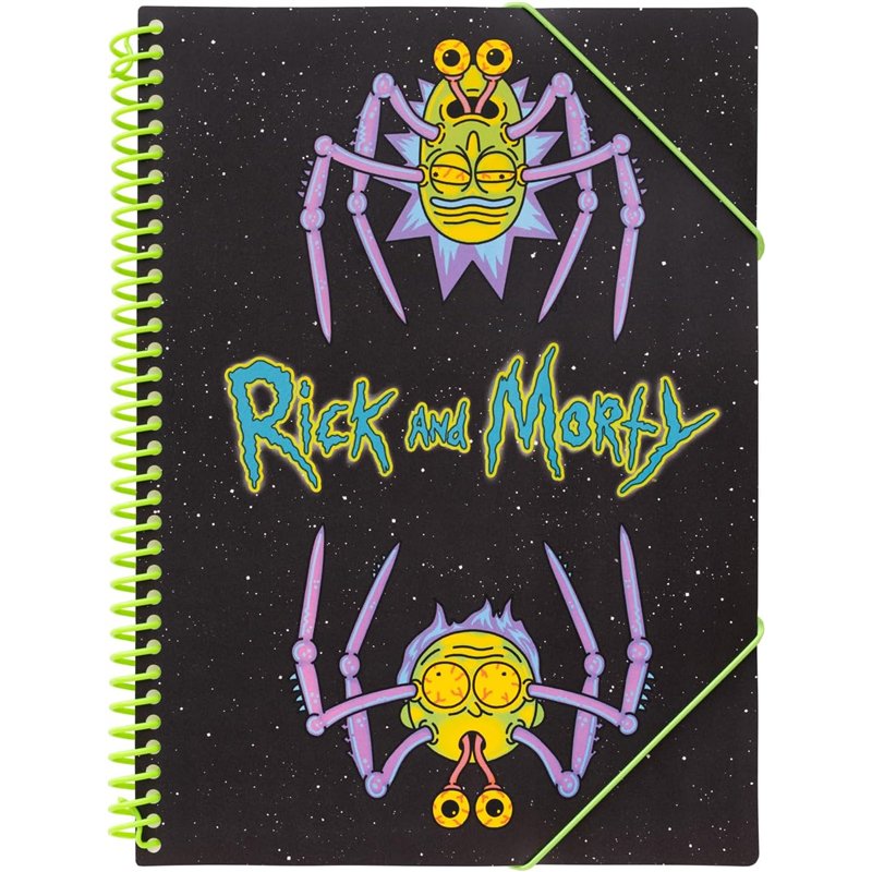 Pasta A4 Presentation Display Book (30 separadores) - Ricky & Morty