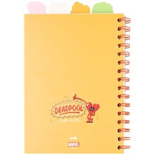 Caderno A5 com Marcadores - Project Notebook: Marvel Deadpool