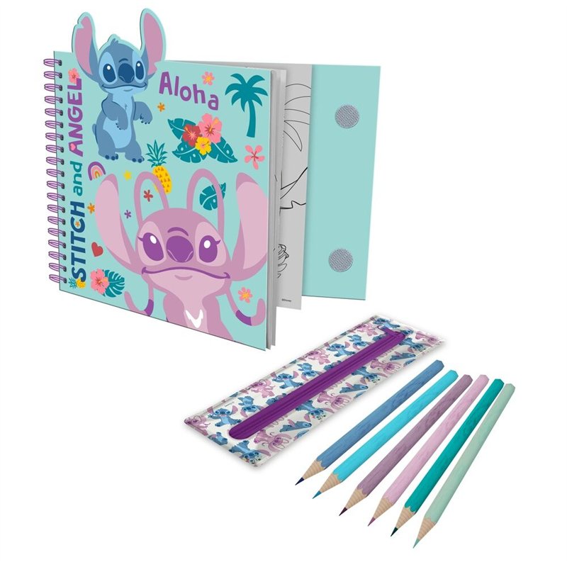 Livro de Atividades com Estojo - Disney Stitch Aloha