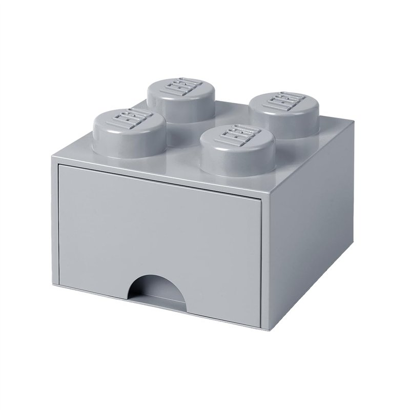 LEGO Brick Drawer 4 - Cinzento Pedra Médio