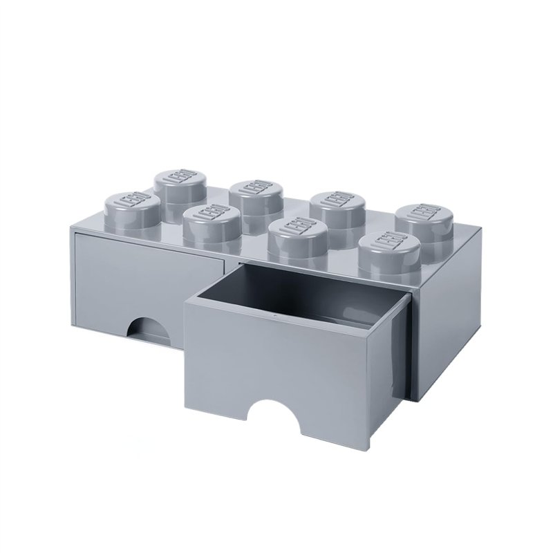 LEGO Brick Drawer 8 - Cinzento Pedra Médio