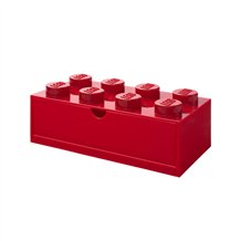 LEGO Desk Drawer 8 - Vermelho