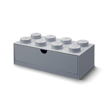 LEGO Desk Drawer 8 - Cinzento
