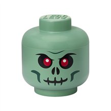 LEGO Storage Head Large - Green Skeleton