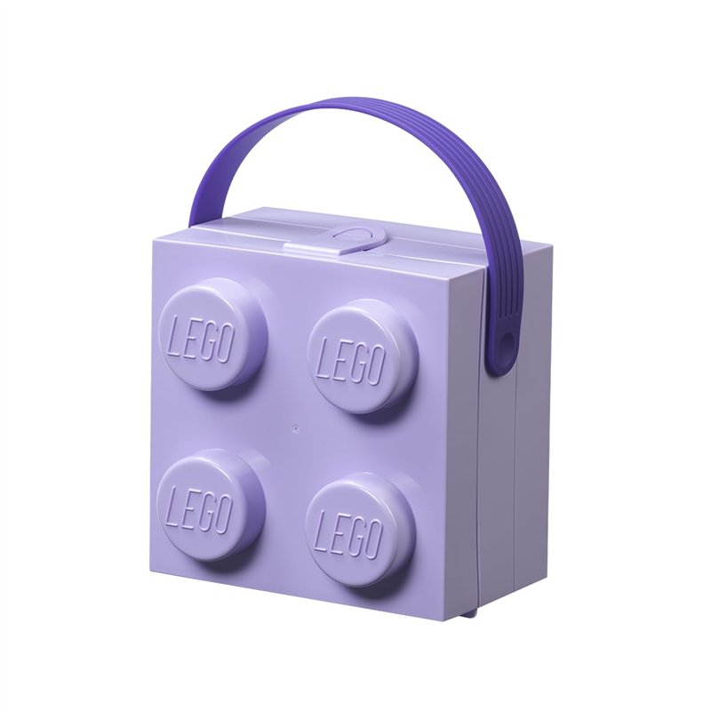 LEGO Box W. Handle - Lavanda