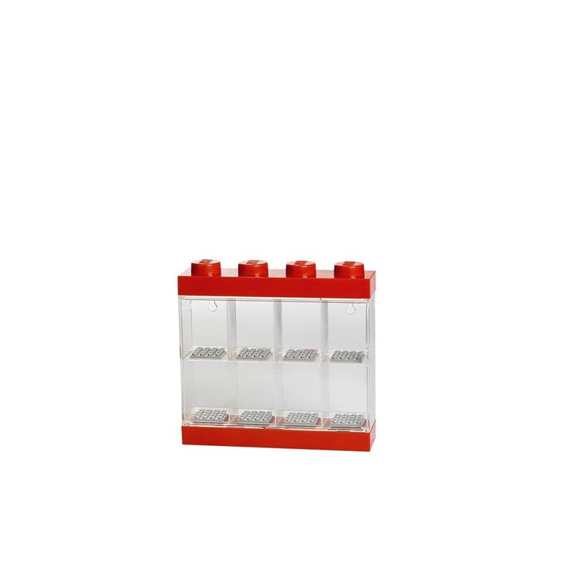 LEGO Minifigure Display Case 8 - Vermelho