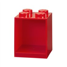 LEGO Brick Shelf 4 Knobs - Vermelho