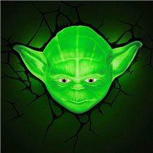 Candeeiro 3D Star Wars Deco Light - Yoda