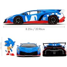 Jada Toys - Sonic & Lamborghini Veneno - 1:24