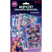 Folha de 500 Autocolantes - K-Pop Demon Hunters