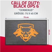 Tapete de Chão - Call of Duty Black Ops 6 Cerberus (75x45cm)