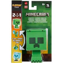 Figura Mattel Flippin' Figs - Minecraft: Creeper + Charged Creeper