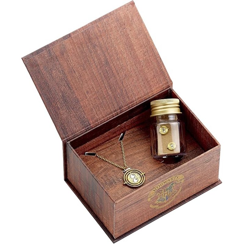 Caixa Presente com Colar e Brincos - Harry Potter: Hermione Poções com Time Turner
