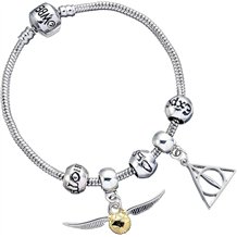 Pulseira com Charms - Harry Potter: Prateada