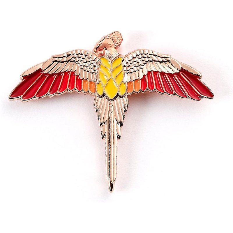 Pin Badge - Harry Potter: Fawkes Rosa Dourado