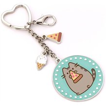 Porta Chaves - Pusheen: Pizza com Mini Charms