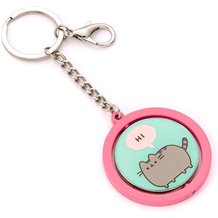 Porta Chaves Giratório - Pusheen: Hi, Bye Rosa e Azul