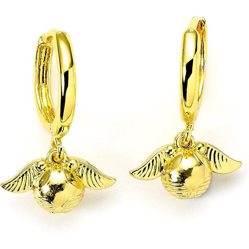 Brincos Huggy - Harry Potter: Golden Snitch Dourado