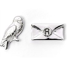 Brincos Stud - Harry Potter: Hedwig e Carta