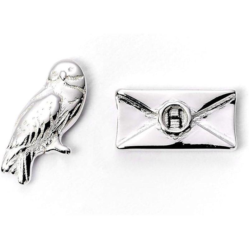 Brincos Stud - Harry Potter: Hedwig e Carta
