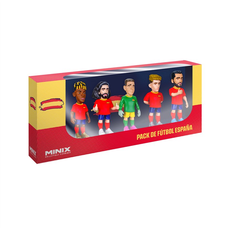Figura Minix Football Stars World Cup 7cm: 5 Pack - Spain