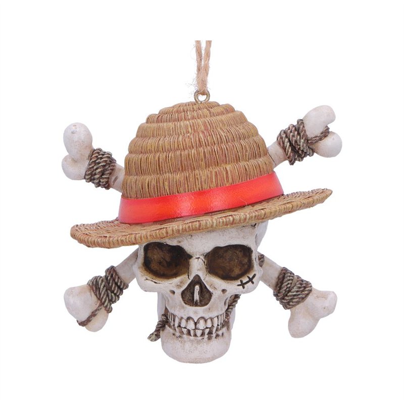 Decoração Suspensa Nemesis Now - One Piece Luffy Jolly Roger 8.4CM