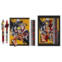 Caixa com Material Escolar - Naruto 5 Peças