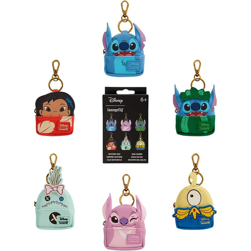 Porta-Chaves Porta-Moedas Loungefly Mystery - Disney Stitch (Sortido)