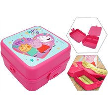 Lancheira Infantil 3 Compartimentos - Peppa Pig