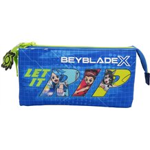 Estojo Porta-Lápis Triplo - Beyblade