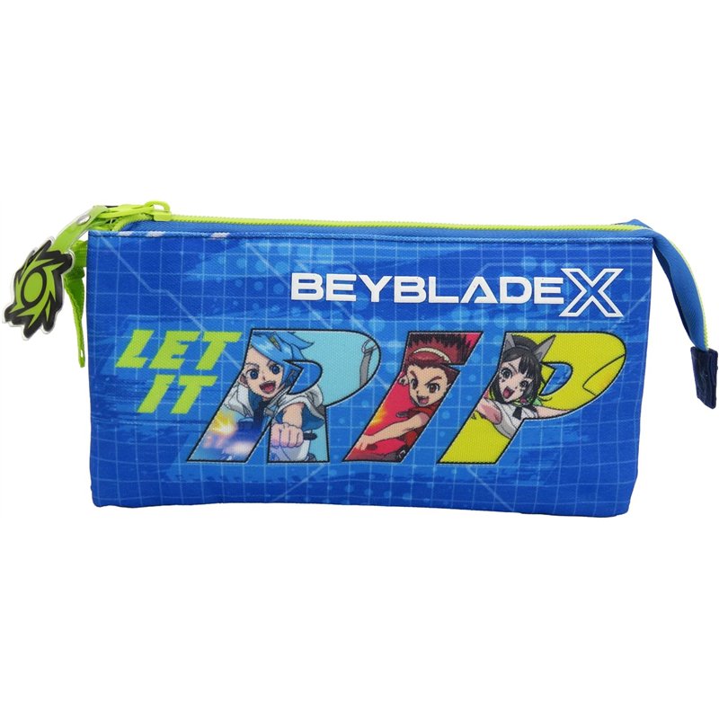 Estojo Porta-Lápis Triplo - Beyblade