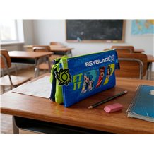 Estojo Porta-Lápis Triplo - Beyblade