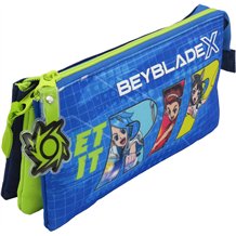 Estojo Porta-Lápis Triplo - Beyblade