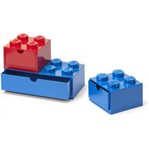 LEGO Gavetas de Secretária - Azul & Vermelho